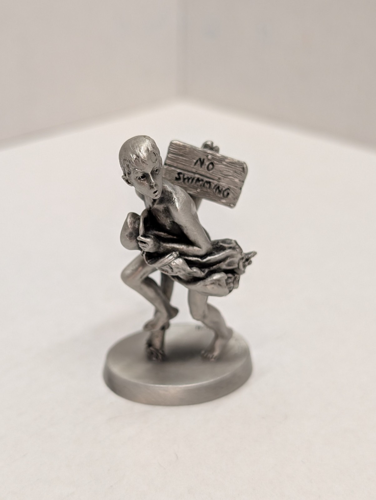 No Swimming Fine Pewter Figure 2.5