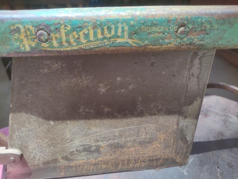 Antique Perfection American Computing Cheese Cutter Co. Cheese Wheel Cutter Antique Perfection American Computing Cheese Cutter Co. Cheese Wheel Cutter