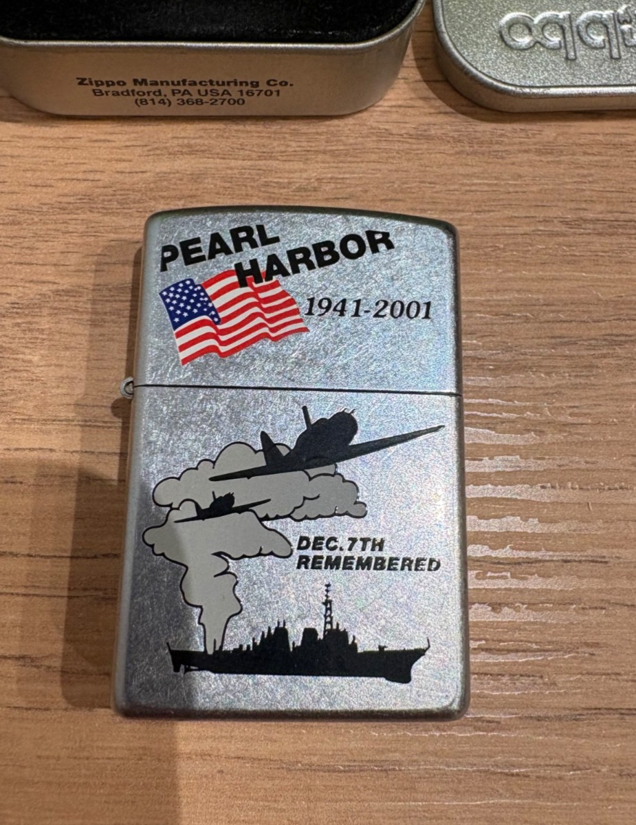 ZIPPO LIGHTER 2001 60TH ANNIVERSARY PEARL HARBOR 1941-2001 WW1 WW2 VERY RARE NEW ZIPPO LIGHTER 2001 60TH ANNIVERSARY PEARL HARBOR 1941-2001 WW1 WW2 VERY RARE NEW
