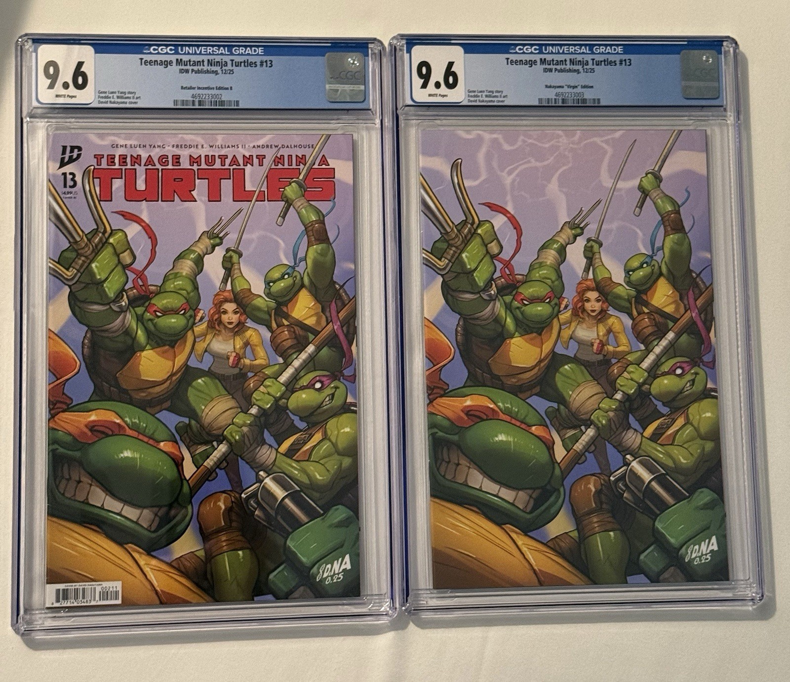 TEENAGE MUTANT NINJA TURTLES #13 1:250 DAVID NAKAYAMA (Trade & Virgin) TEENAGE MUTANT NINJA TURTLES #13 1:250 DAVID NAKAYAMA (Trade & Virgin)