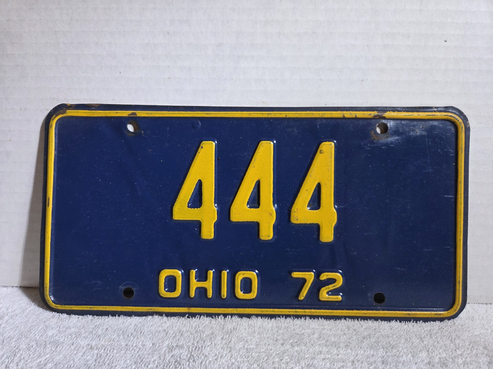 Vintage 1972 Ohio Vanity License Plate 