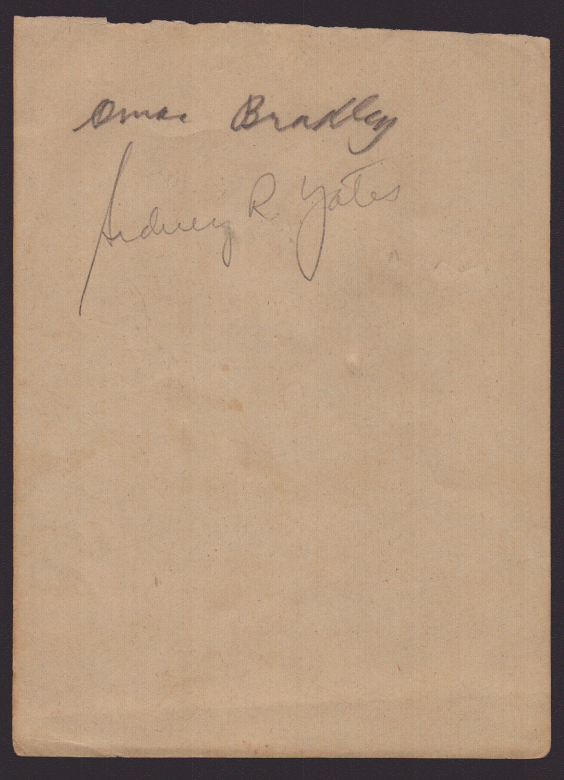 OMAR N. BRADLEY - SIGNATURE(S) WITH CO-SIGNERS