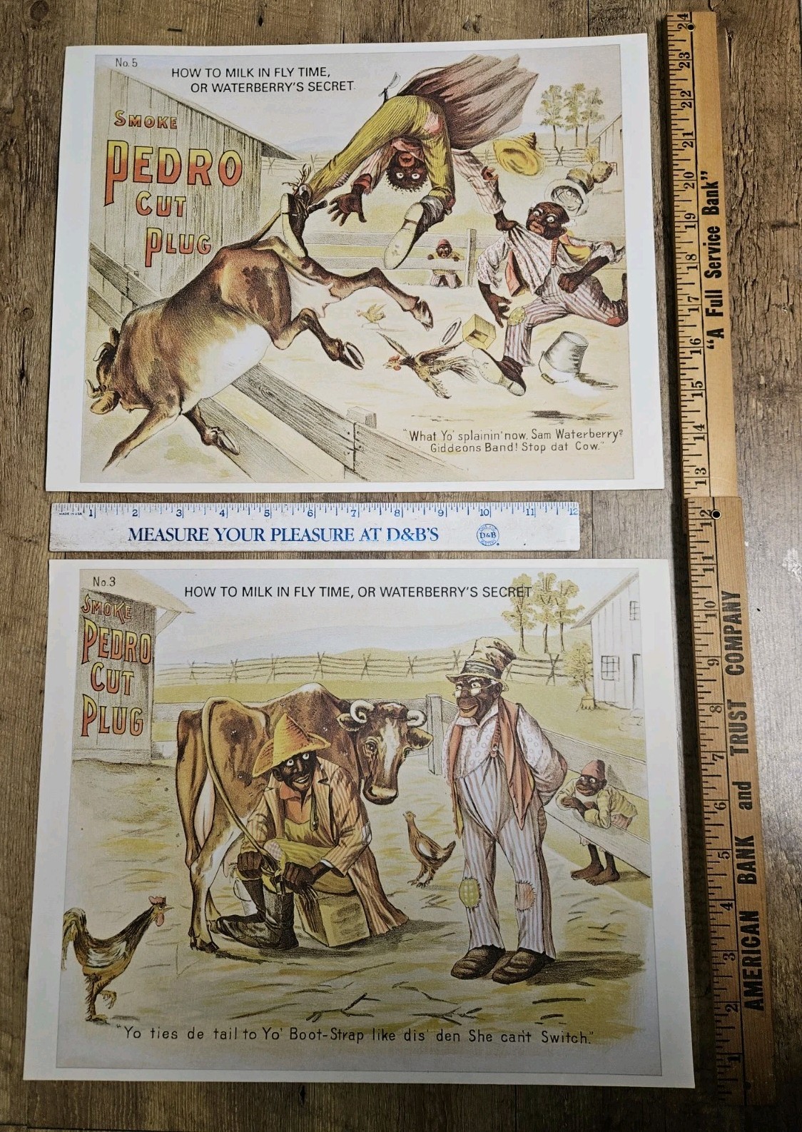 2 Vintage Tobacco Advertising Prints Smoke Pedro Cut Plug Historical Prints (B) 2 Vintage Tobacco Advertising Prints Smoke Pedro Cut Plug Historical Prints (B)
