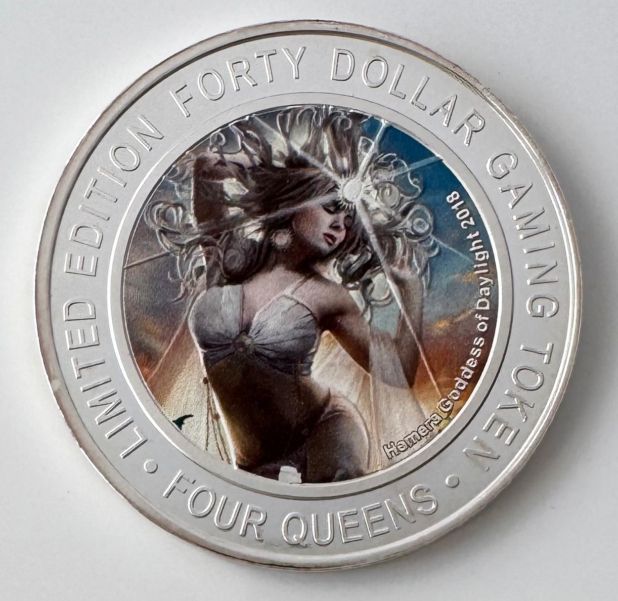 FOUR QUEENS Hotel & Casino Limited Edition Forty Dollar GAMING TOKEN;B390