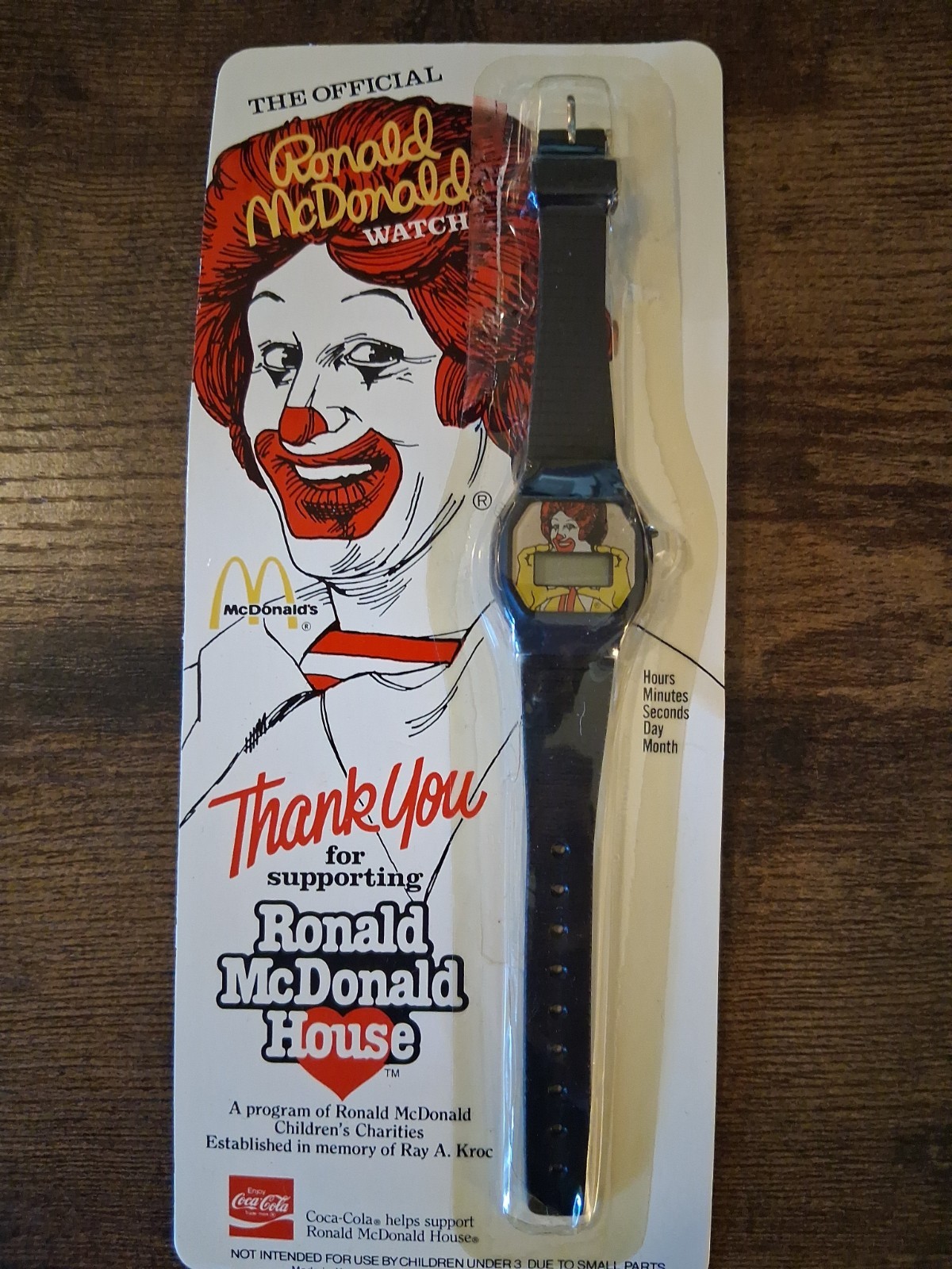 ​Vintage 1984 Ronald McDonald Digital Watch Sealed New in Package NIB Rare