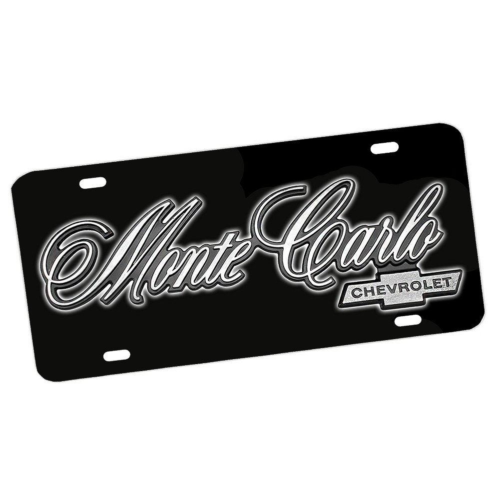 1976 Monte Carlo Classic Car Design Aluminum License Plate Novelty Sign