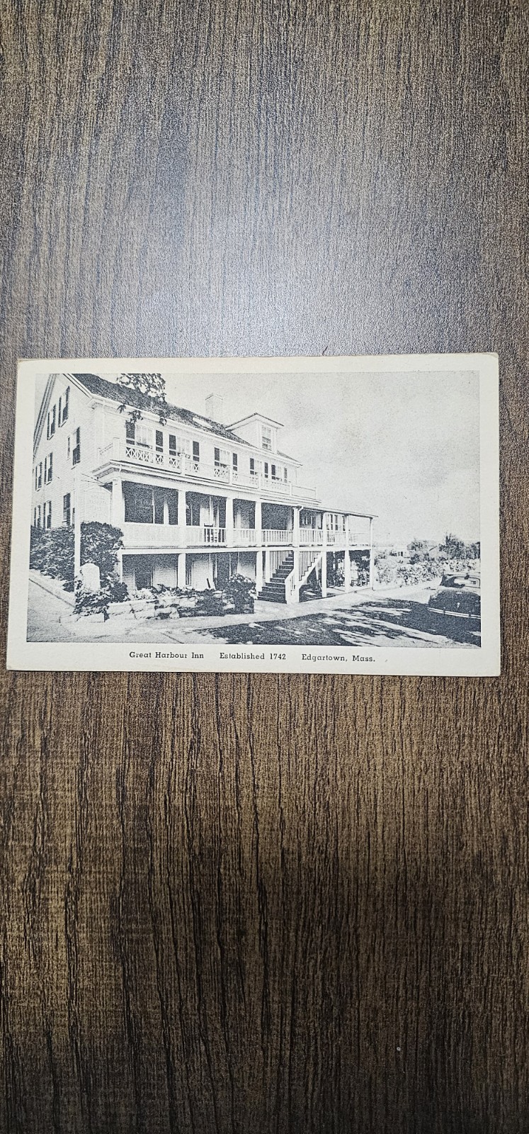 Edgartown Drug Co. RPPC Great Harbour Inn Edgartown MA 1907-15 Unposted