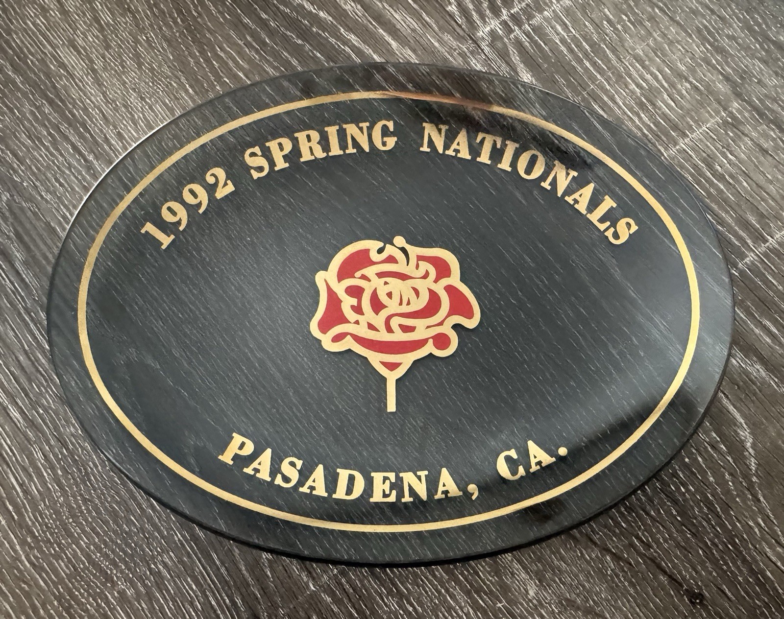 1992 Spring Nationals (Rose) Pasadena Ca Plate/ Award