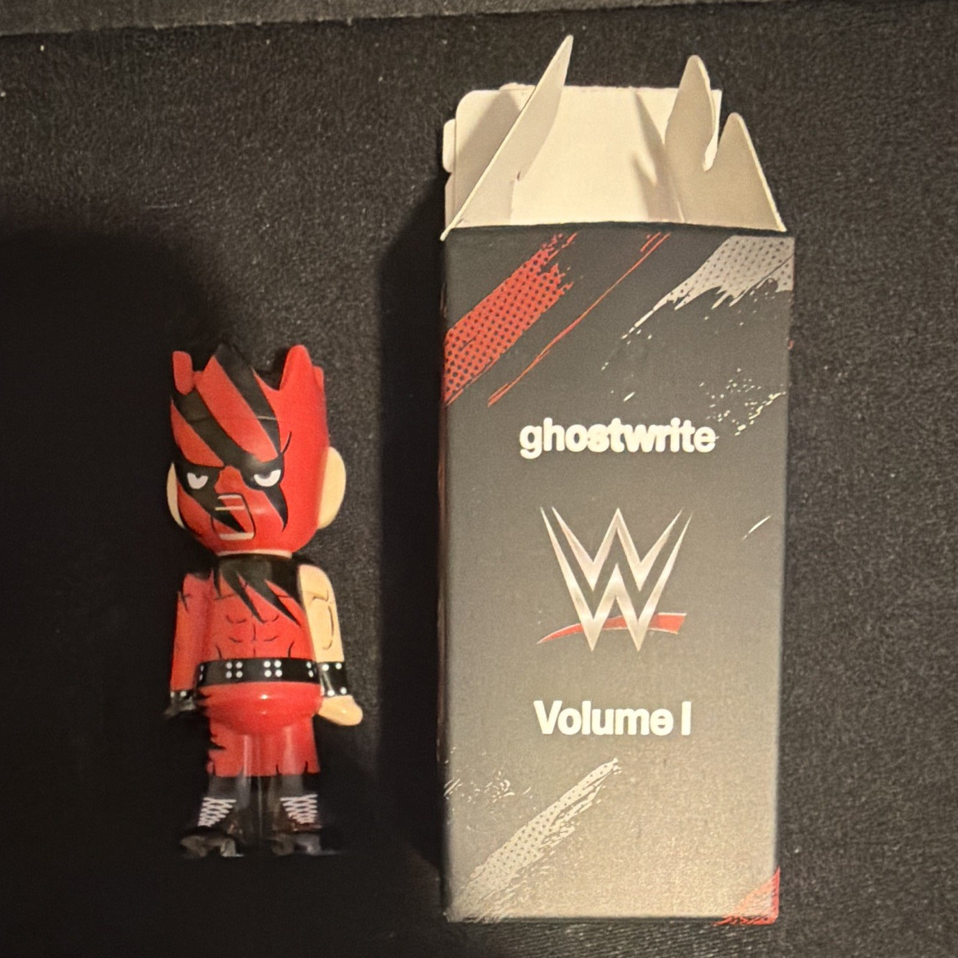 Ghostwrite WWE Vol. 1 Kane Limited Edition Figure Red/Black Plastic w/ Box /1500