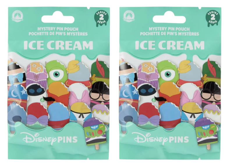 Disney Parks Character Ice Cream Mystery Pin Pack Series 2 Set of 2 Sealed NEW Disney Parks Character Ice Cream Mystery Pin Pack Series 2 Set of 2 Sealed NEW