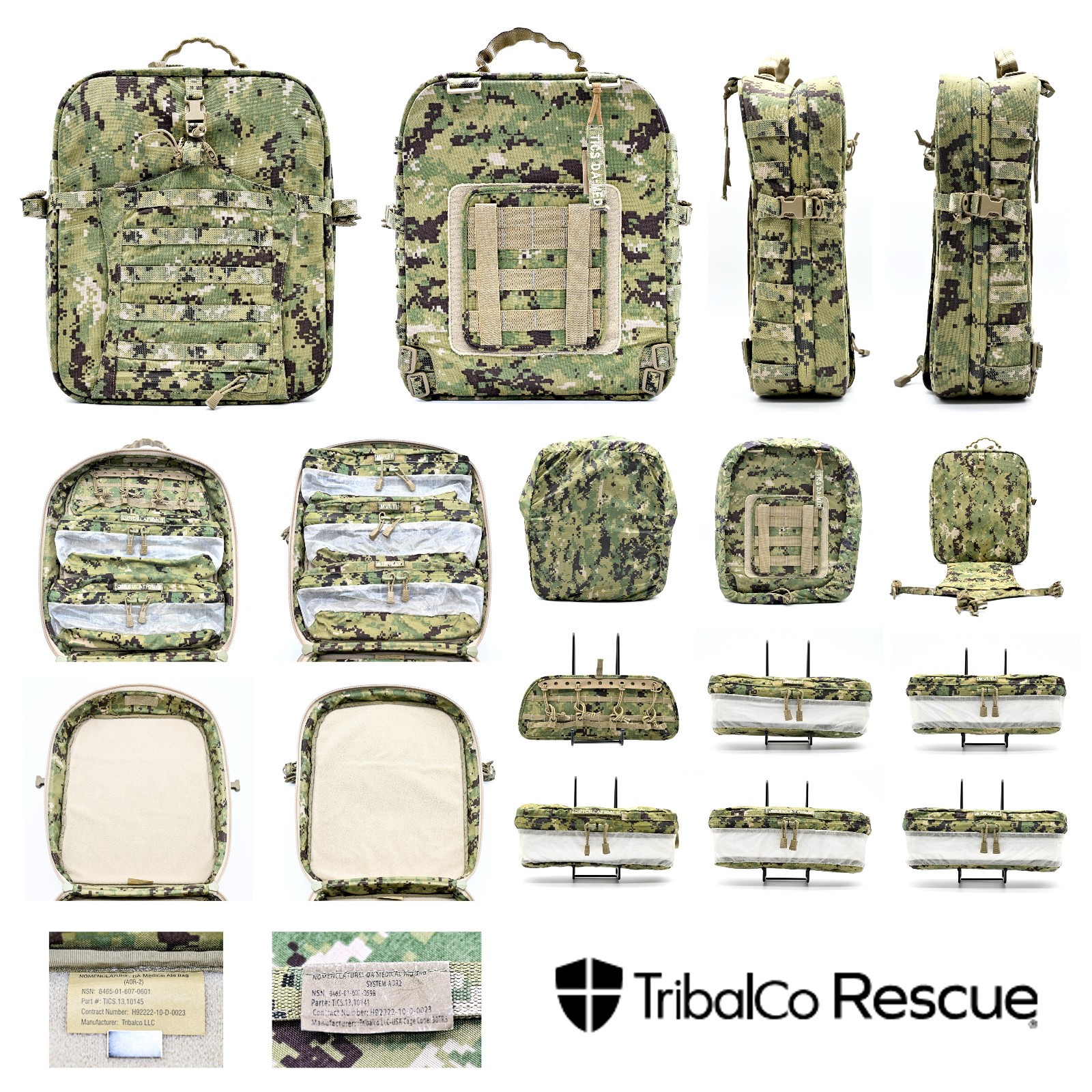 Rare Tribalco Granite Gear Rescue TICS DA Medical Bag, AOR2, NSW, SEALS, USSOCOM Rare Tribalco Granite Gear Rescue TICS DA Medical Bag, AOR2, NSW, SEALS, USSOCOM