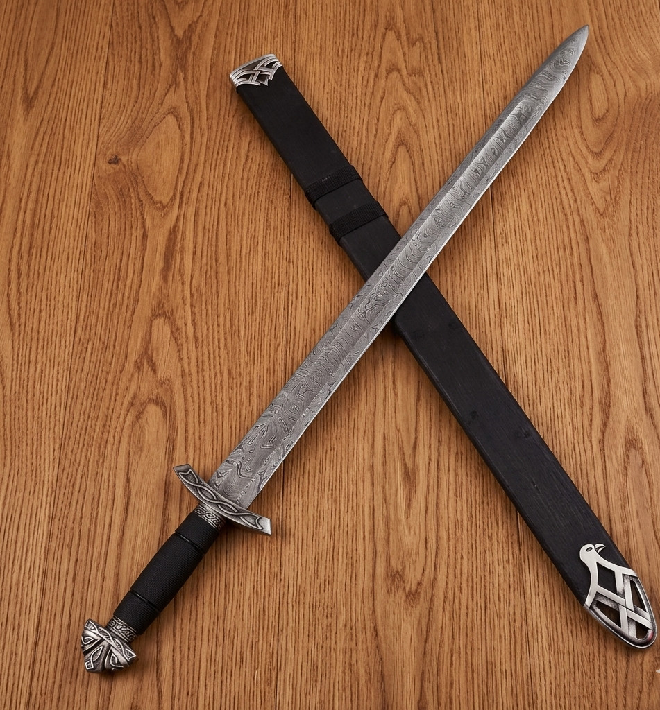 Handmade King Ranger Lothbrok Viking Sword-Authentic Norse Replica Sword
