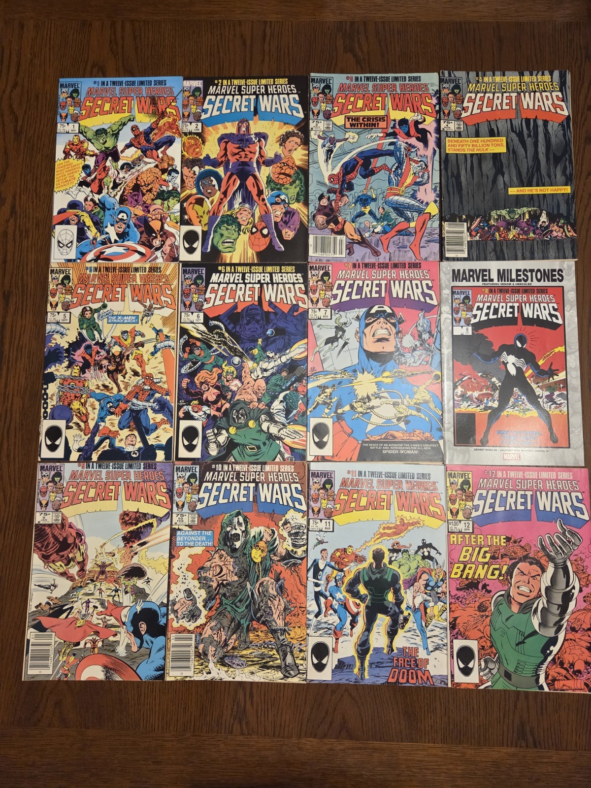 Marvel Super Heroes: Secret Wars #1-12 (1984); Marvel Milestone:Venom & Hercules