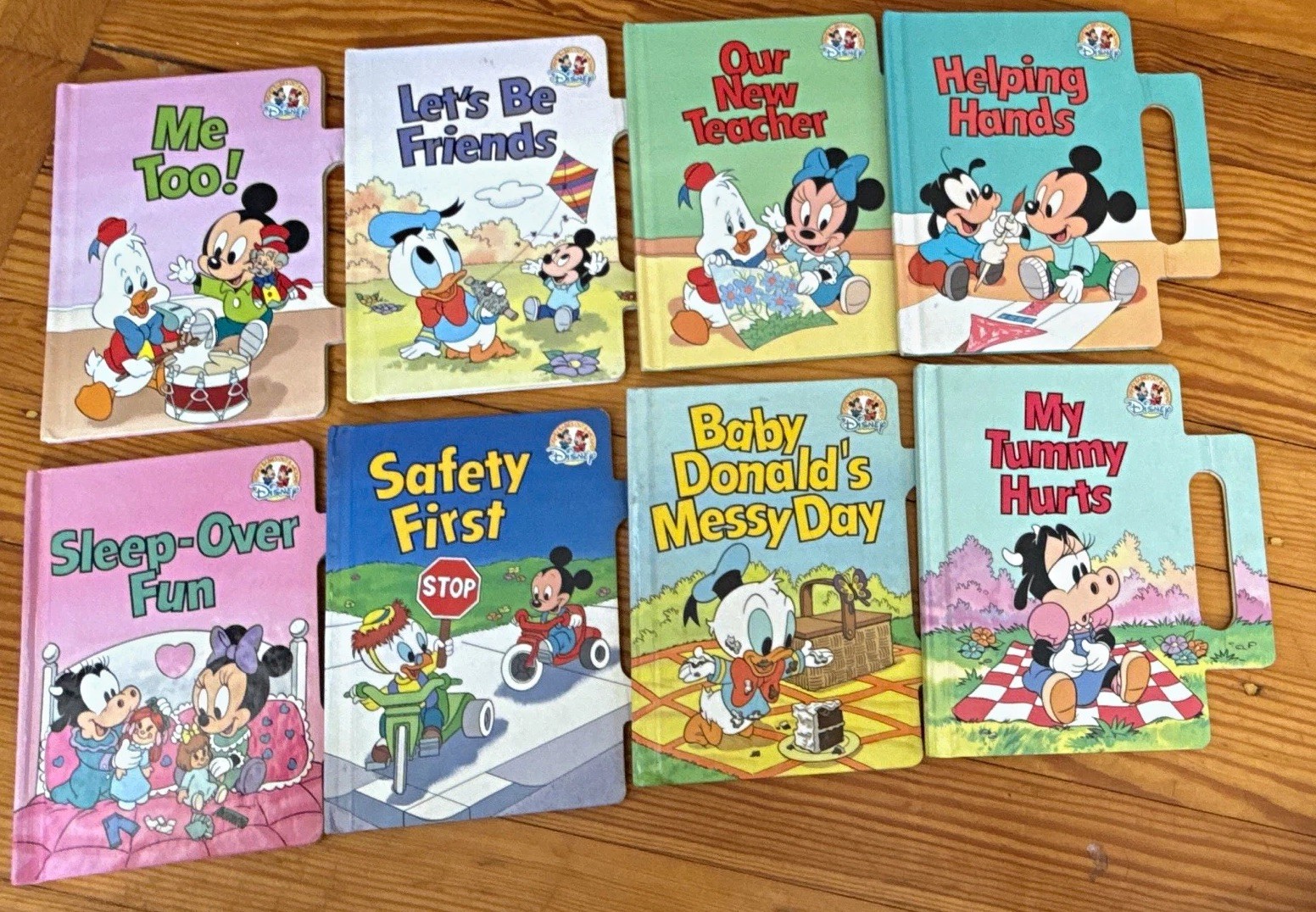 Disney Babies Out & Around Books Lot of 8 Vintage 1990s with handles