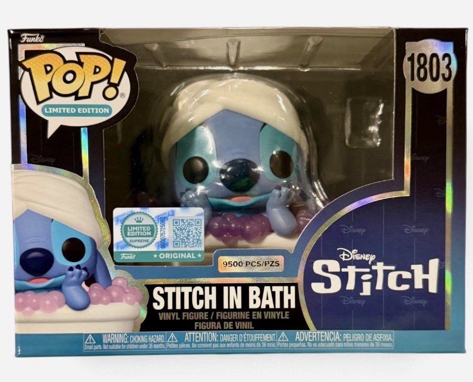 Funko POP Stitch In Bath #1803 LE 9500 Funko Shop Exclusive
