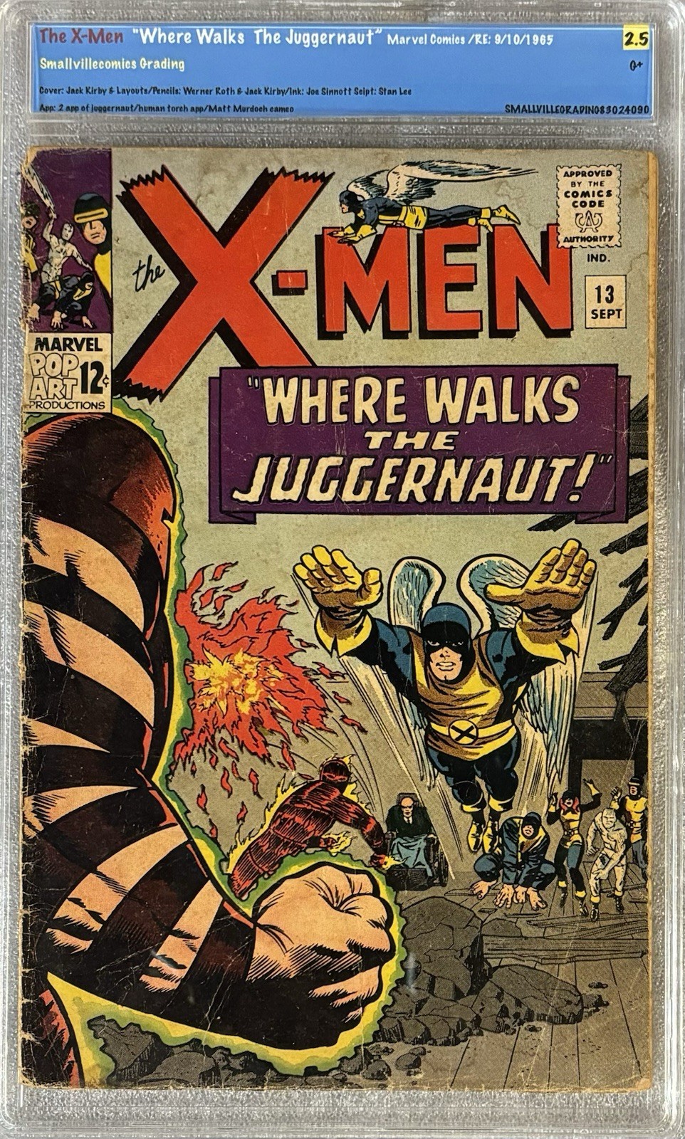 X-Men # 13 Marvel 1965 2nd App '' Where Walks the Juggernaut '' SVG 2.5 🤩 X-Men # 13 Marvel 1965 2nd App '' Where Walks the Juggernaut '' SVG 2.5 🤩