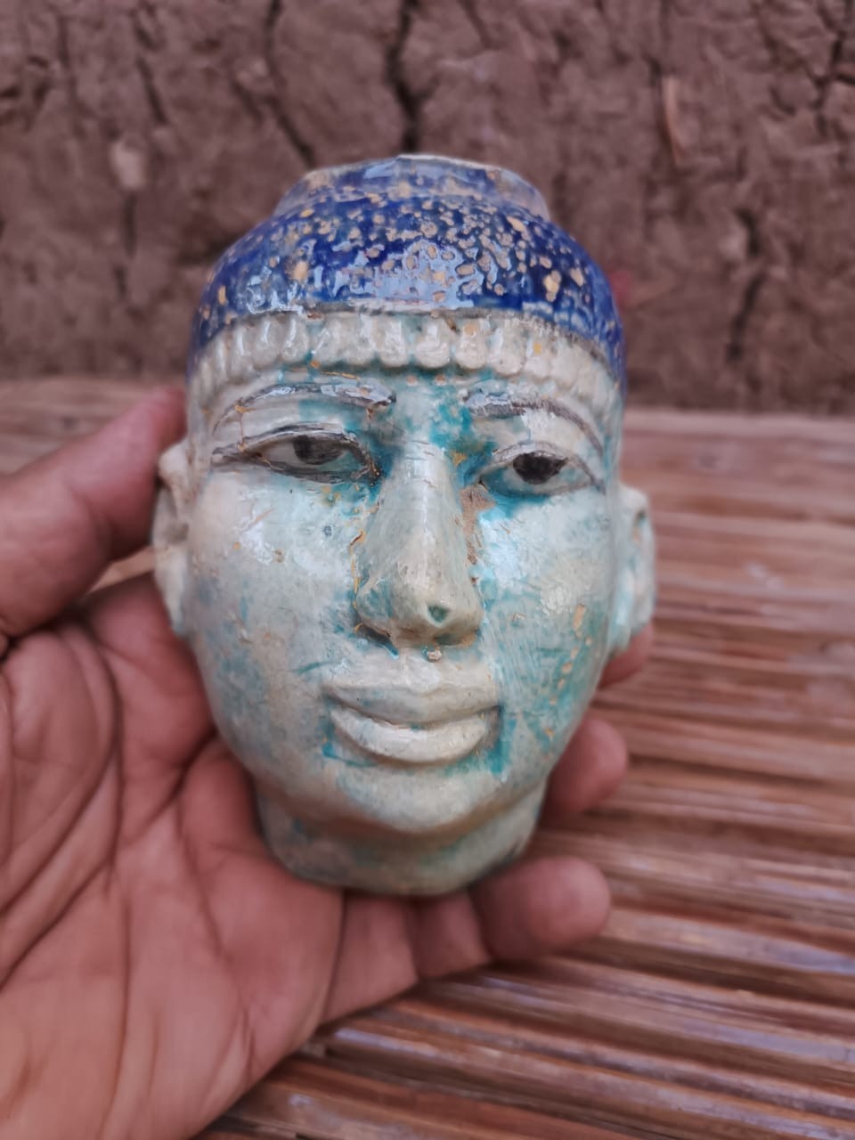 Ancient Egypt King Seti I Mask Statue Antiques Rare Antique Pharaonic Unique BC