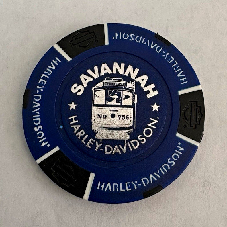 Harley-Davidson Savannah, GA Poker Chip On River Street (Old River Street)