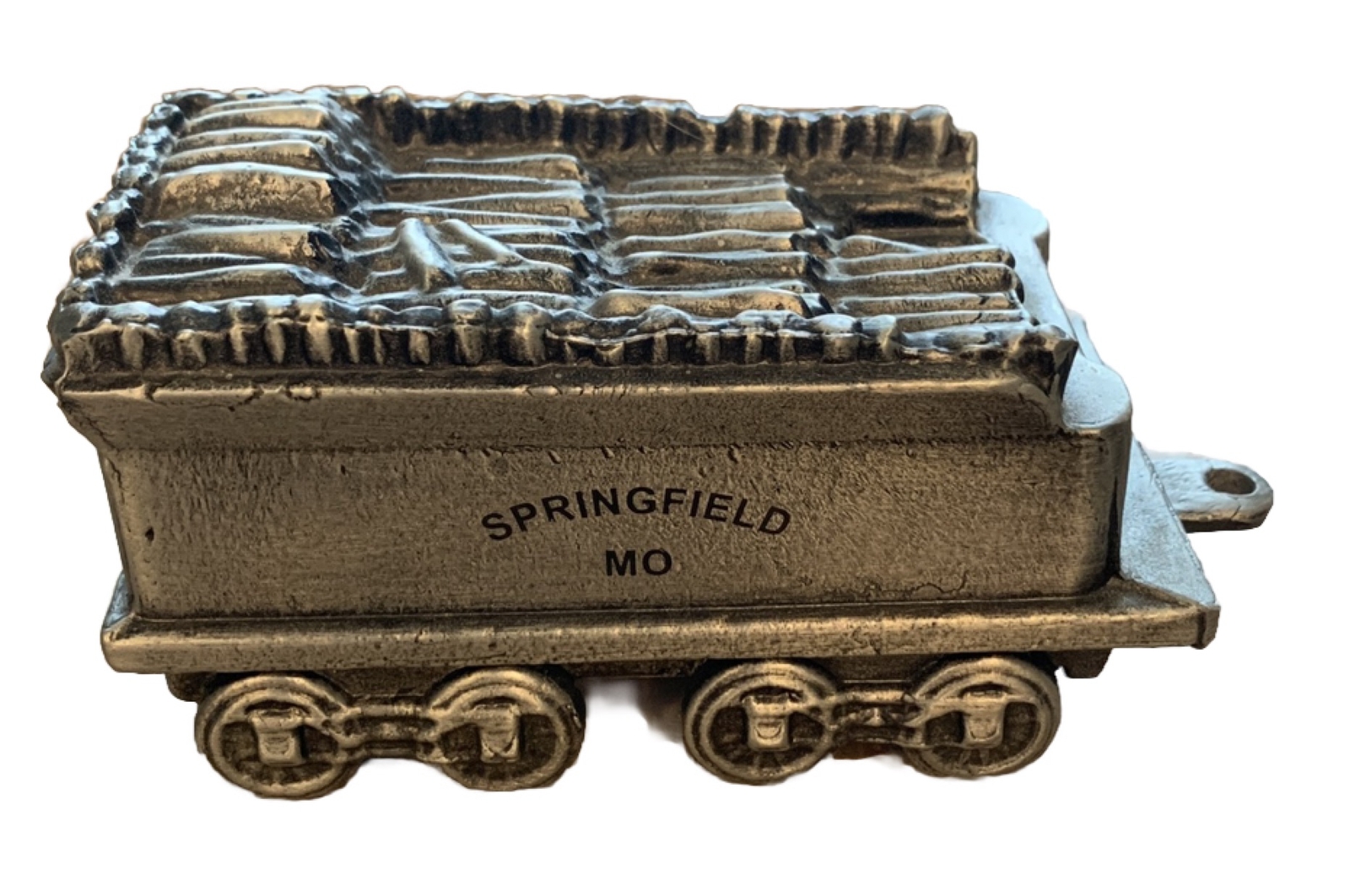 Coin Bank Wood Tender Springfield Mo. Die Cast Metal Train Car