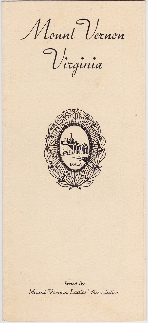 1937 Mount Vernon Historic Home Brochure