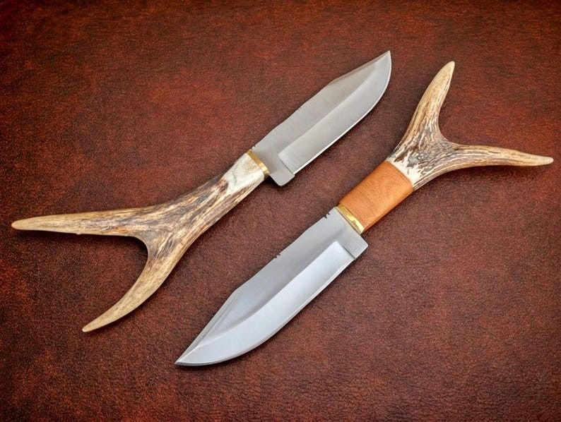 Legends of the Fall Replica Knife Pair/Stainless Steel Blade & Antler Handle