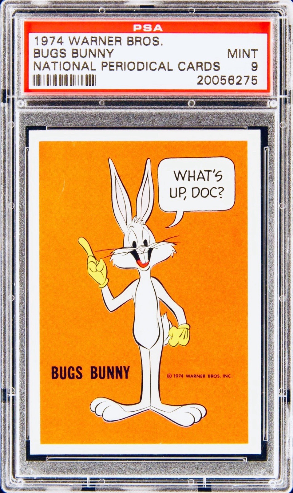 1974 Bugs Bunny Warner Bros National Periodical Cards Looney Tunes POP 24 PSA 9