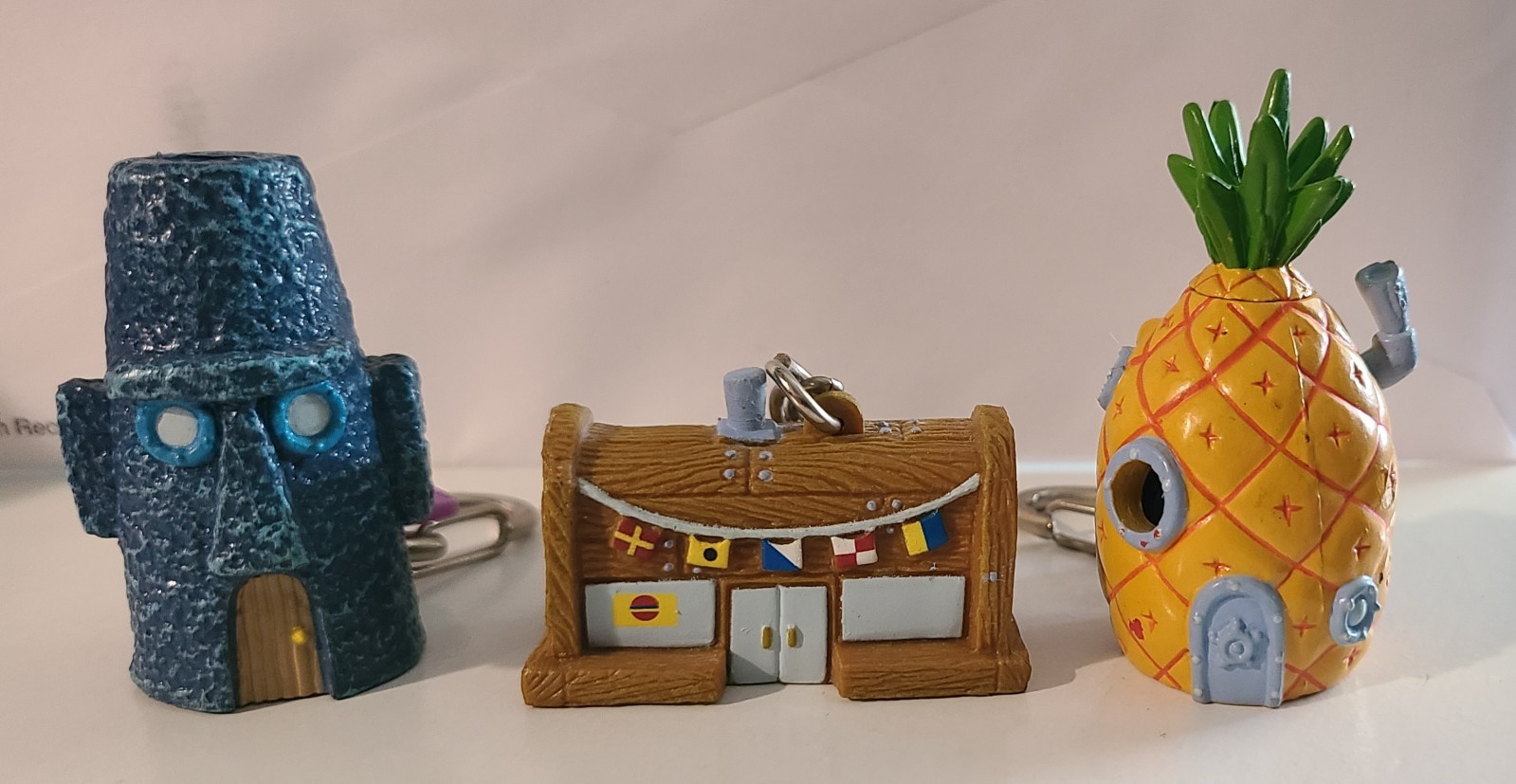 VTG Collectable Sponges Buildings From Bikini Bottom Keychains Viewers VTG Collectable Sponges Buildings From Bikini Bottom Keychains Viewers