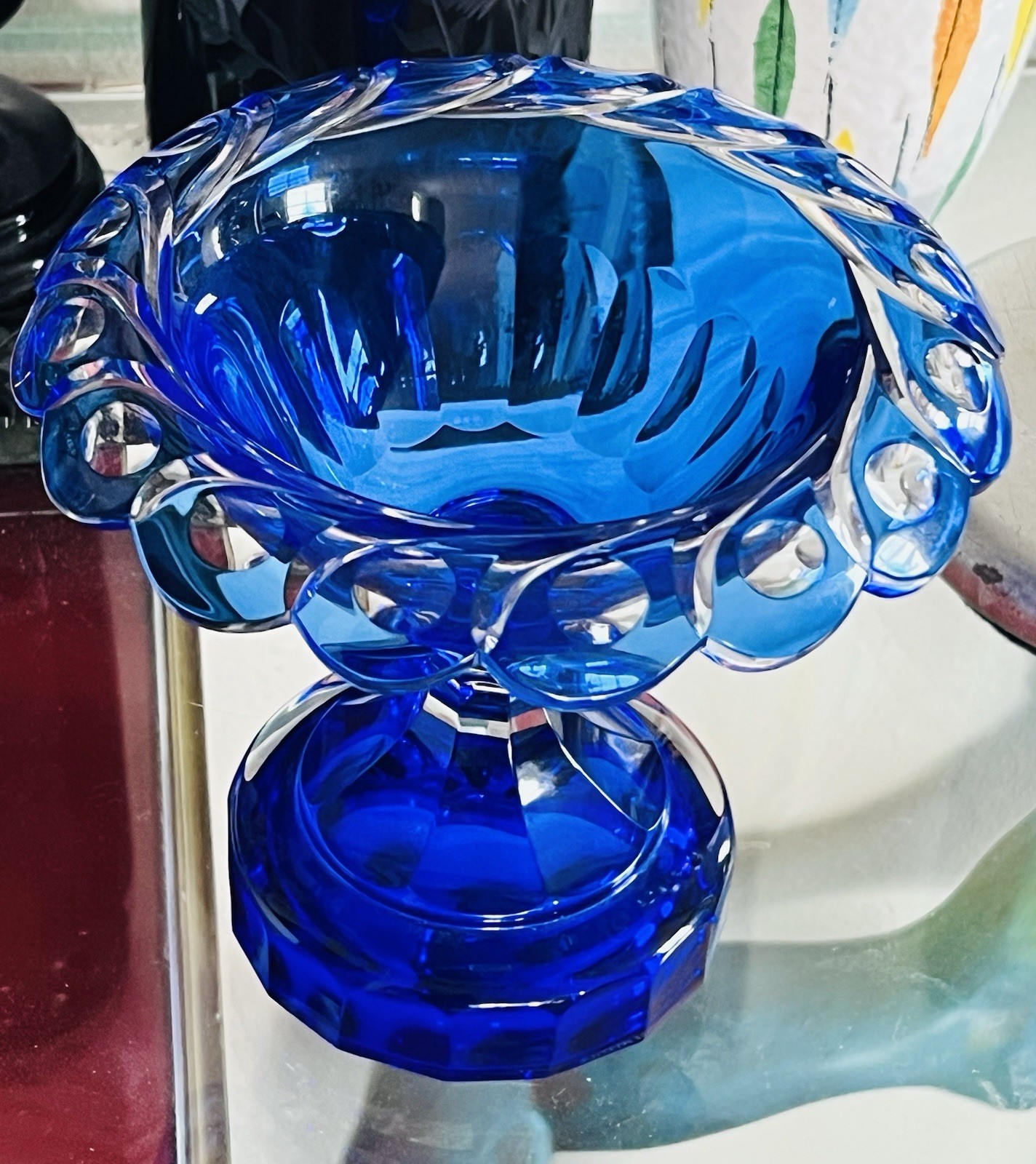 William Yeoward Chrystal Compote Or Sallow Vase. Excellent Condition