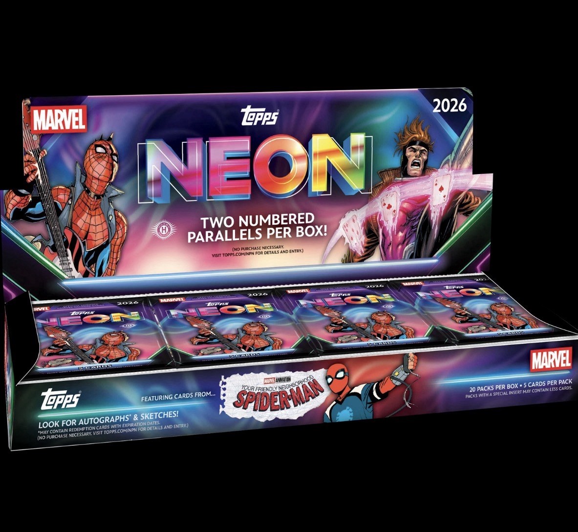 2026 Topps Neon Marvel - Hobby Box SEALED CASE PRESALE 2026 Topps Neon Marvel - Hobby Box SEALED CASE PRESALE