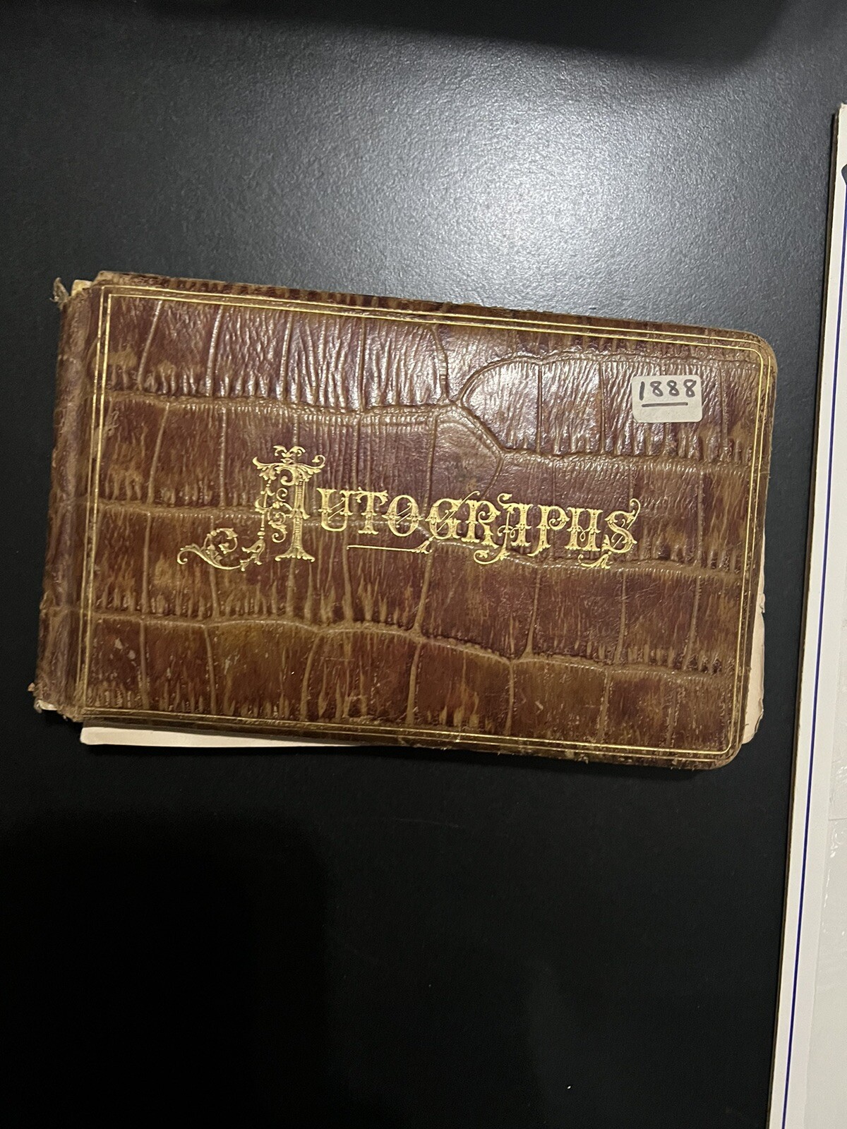 Rare 1888 Autograph Book Rare 1888 Autograph Book
