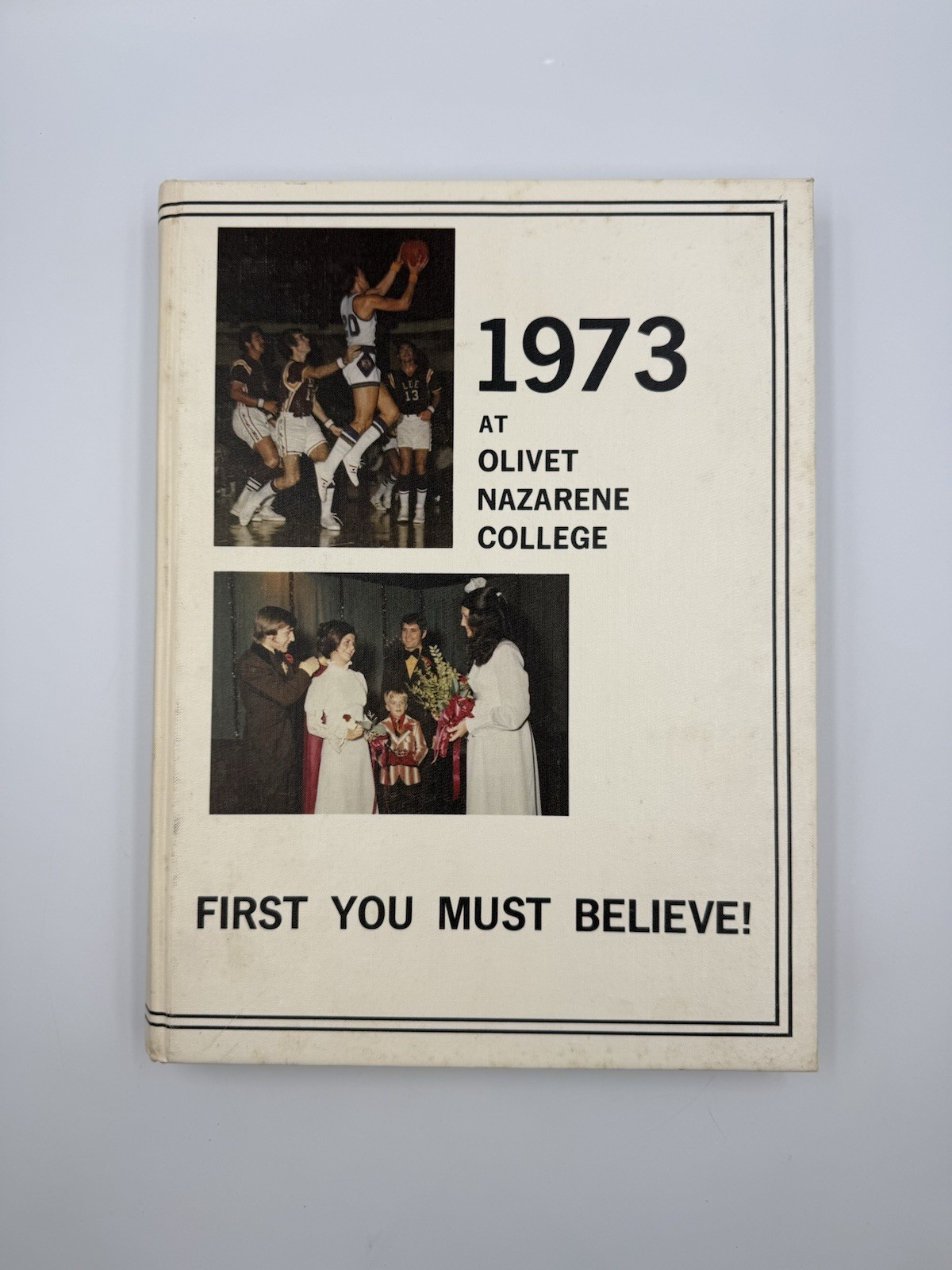 1973 Olivet Nazarene College Aurora Yearbook Bourbonnais Kankakee Illinois