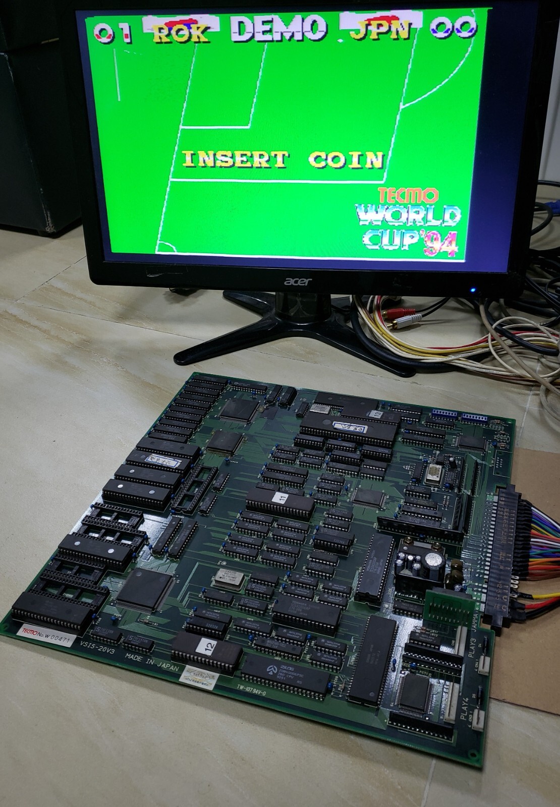 Tecmo World Cup'94  Original Jamma PCB Video Arcade Game