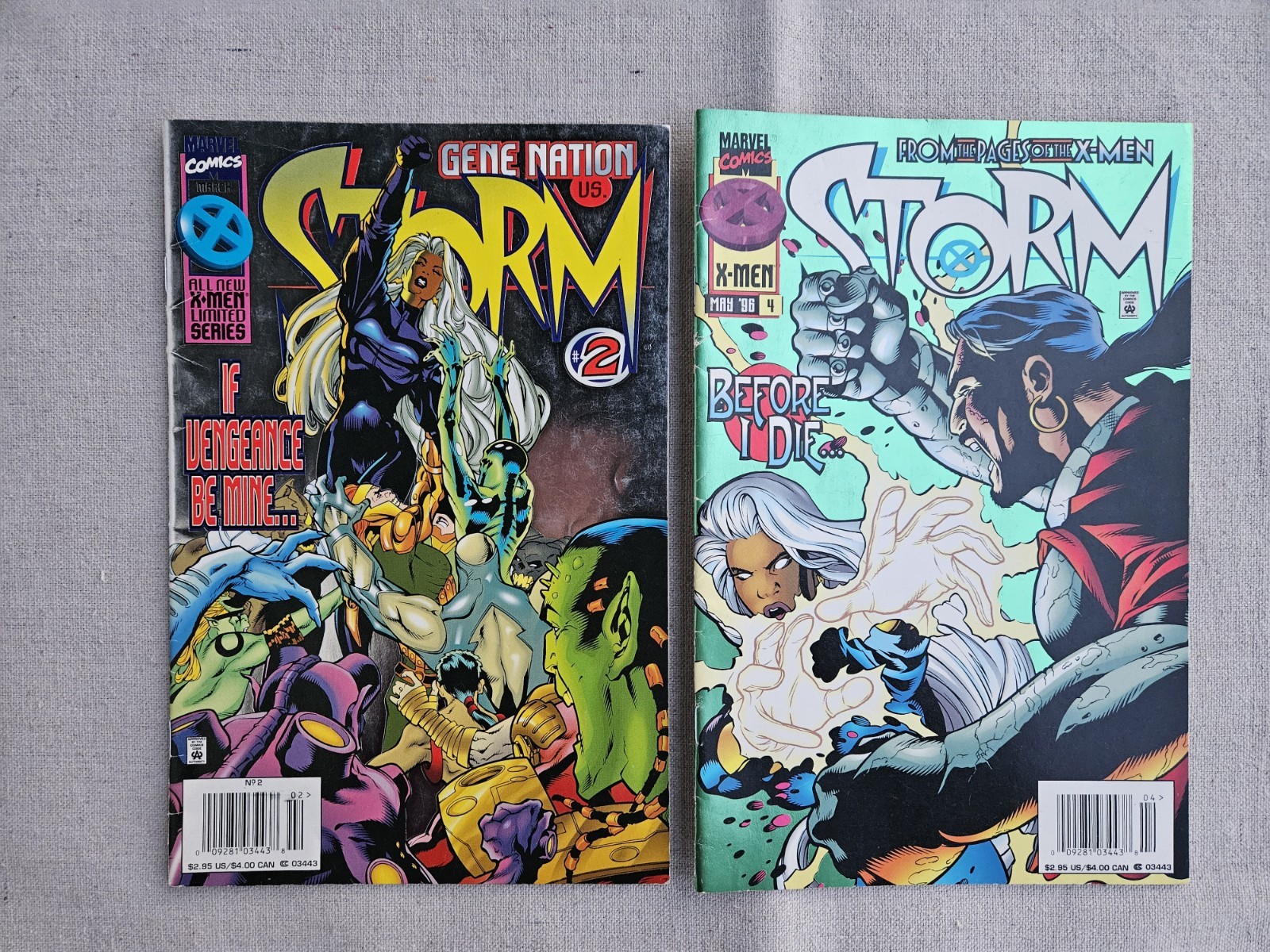 Vintage Storm Comic Lot Vol 1 #2 #4 (1996) Marvel X-Men Vintage Storm Comic Lot Vol 1 #2 #4 (1996) Marvel X-Men