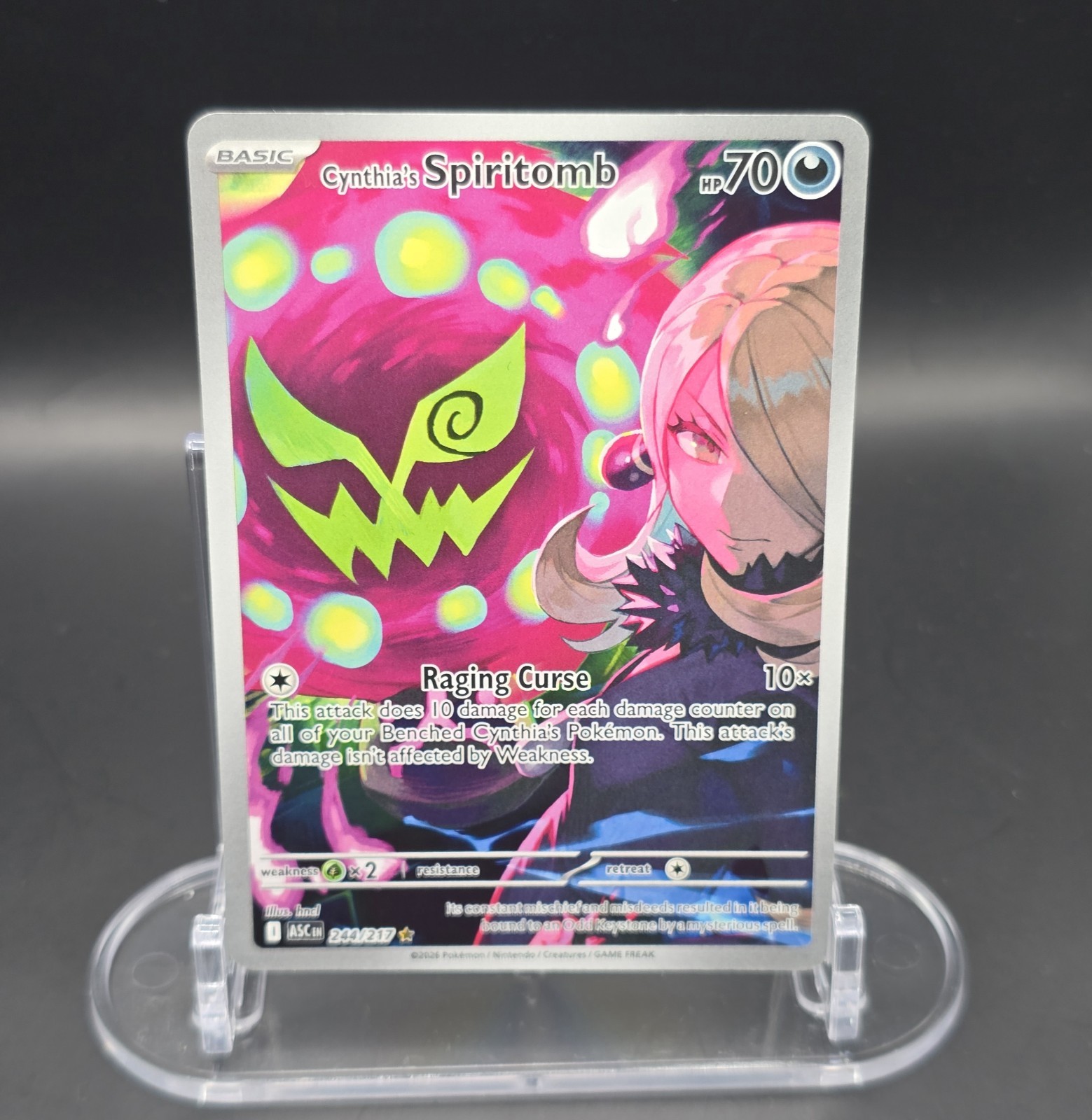 Cynthia\'s Spiritomb 244/217 Me: Ascended Heroes Holo