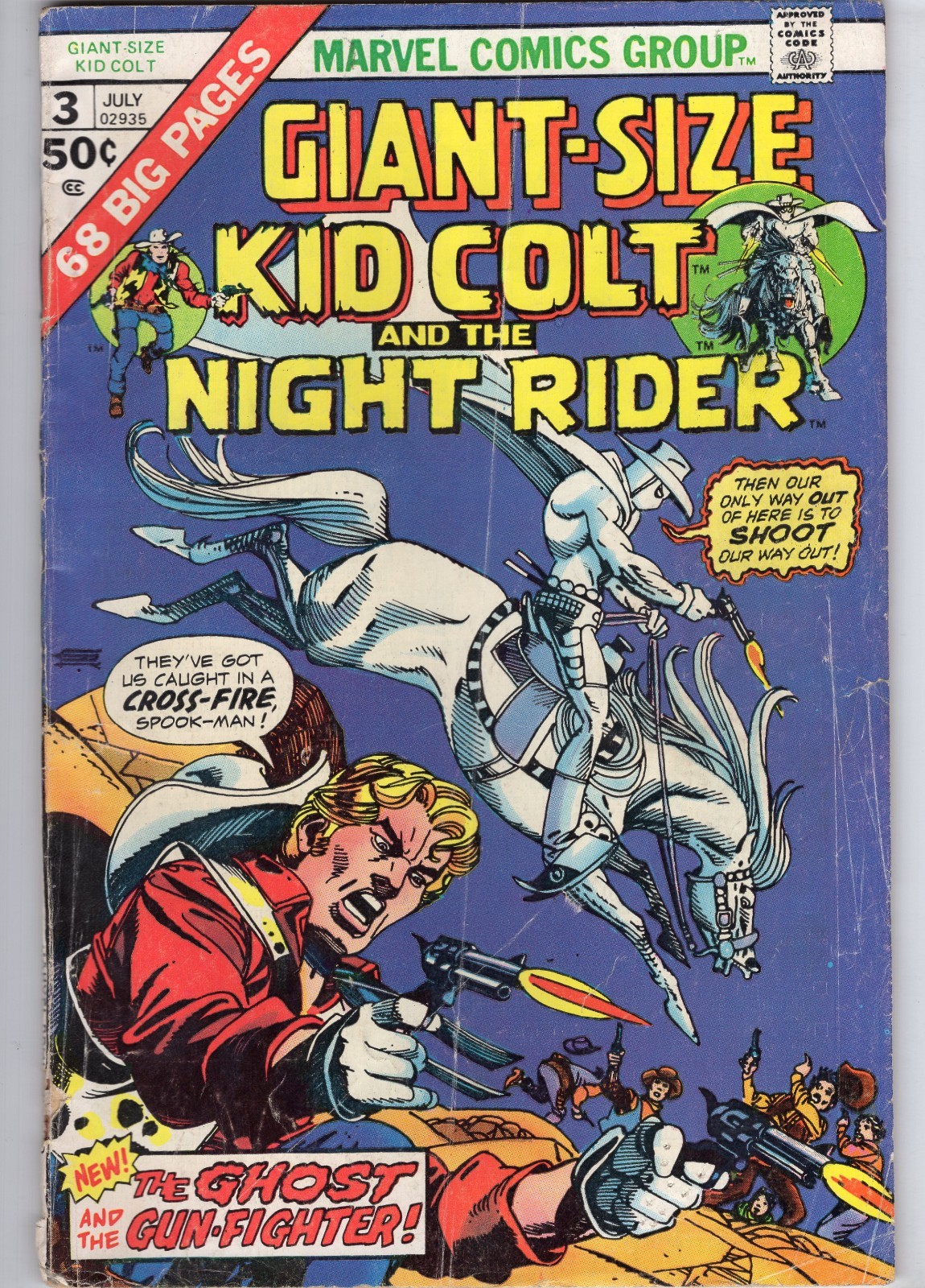 Giant-Size Kid Colt #3 Marvel Comics 1975 GD Giant-Size Kid Colt #3 Marvel Comics 1975 GD