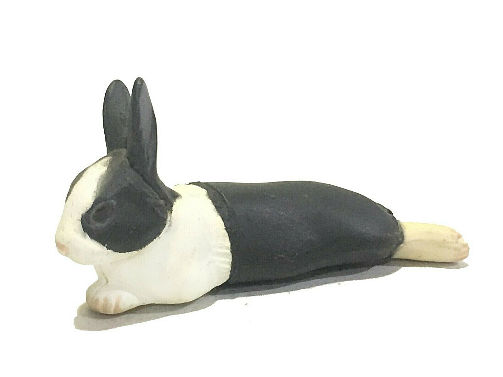 Japan Furuta Kaiyodo Dutch Rabbit Pet Miniature Animal Realistic Mini Figure