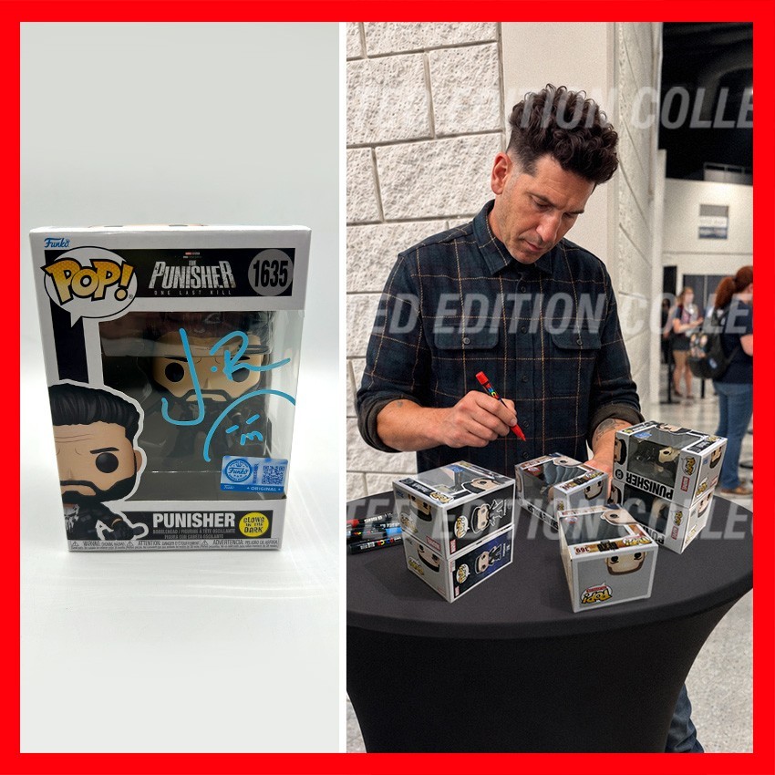 JON BERNTHAL SIGNED The Punisher Funko POP #1635 Marvel - Glow - COA & PICTURE