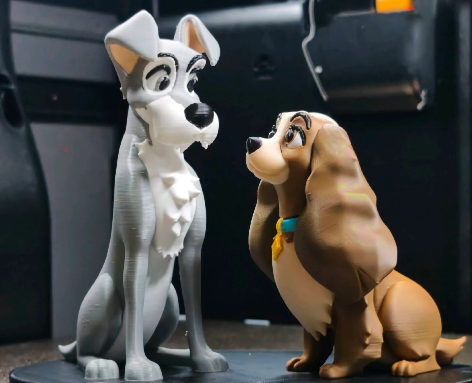 Lady And The Tramp Figurine 3D Printed