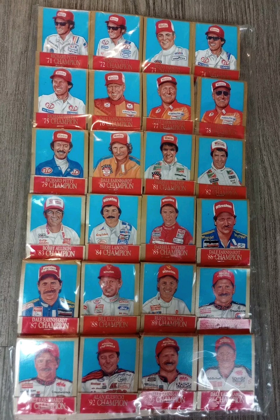 Vtg Nascar Match Books Collection Of Winston Champions Richard Petty Earnhardt Vtg Nascar Match Books Collection Of Winston Champions Richard Petty Earnhardt