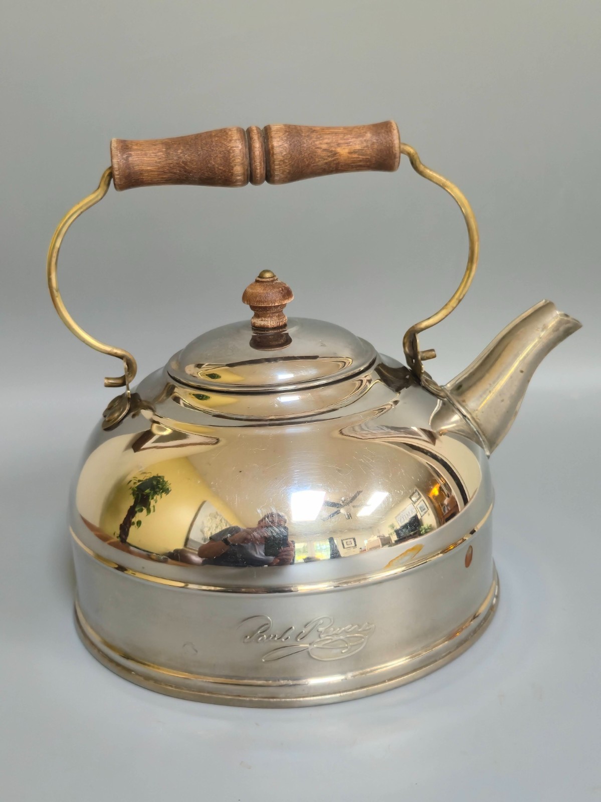 Vintage 1983 Paul Revere Signature Series Tea Kettle - Rome NY Copper Bottom