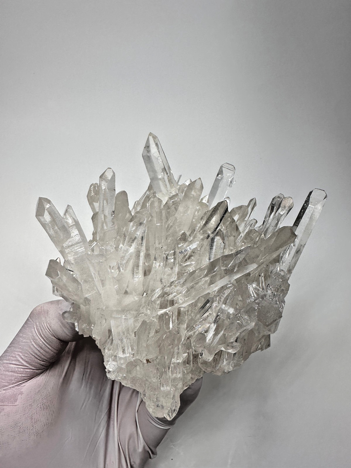 Exceptional__Large Clear Arkansas Quartz Crystal Cluster