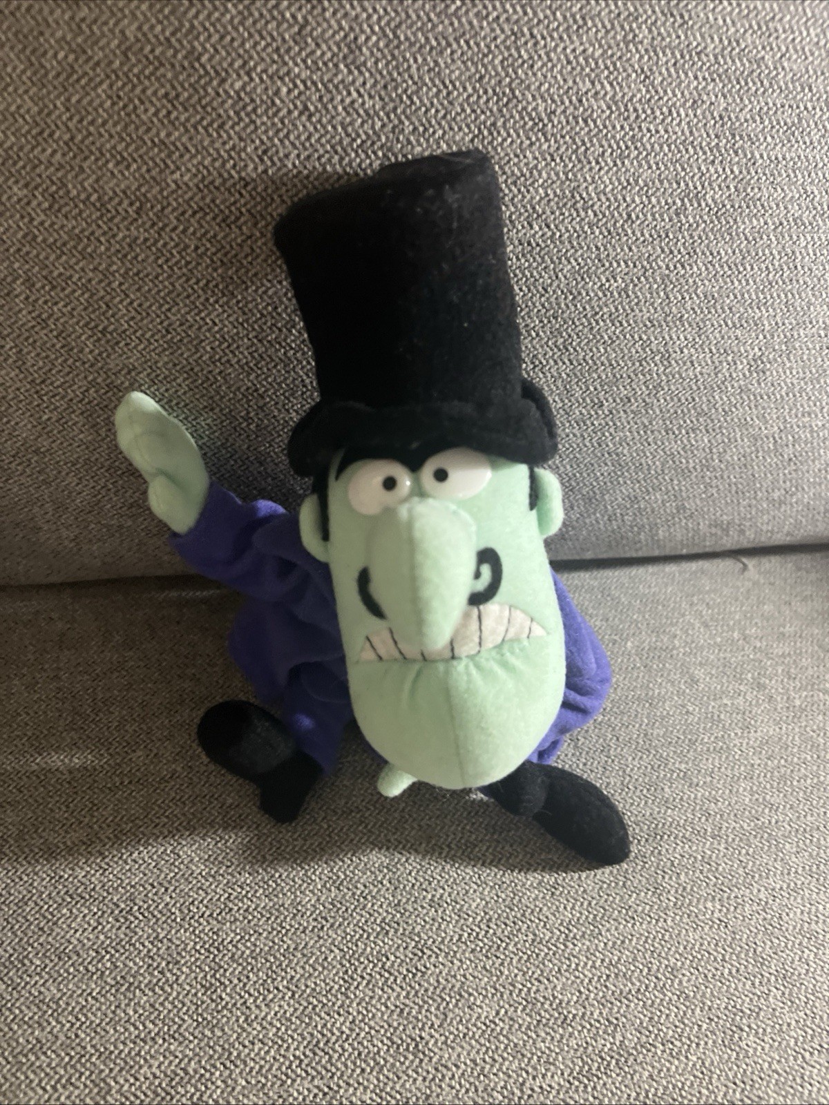 Vintage Snidely Whiplash Stuffins Plush Toy Stuffed CVS 1999 Rocky Bullwinkle