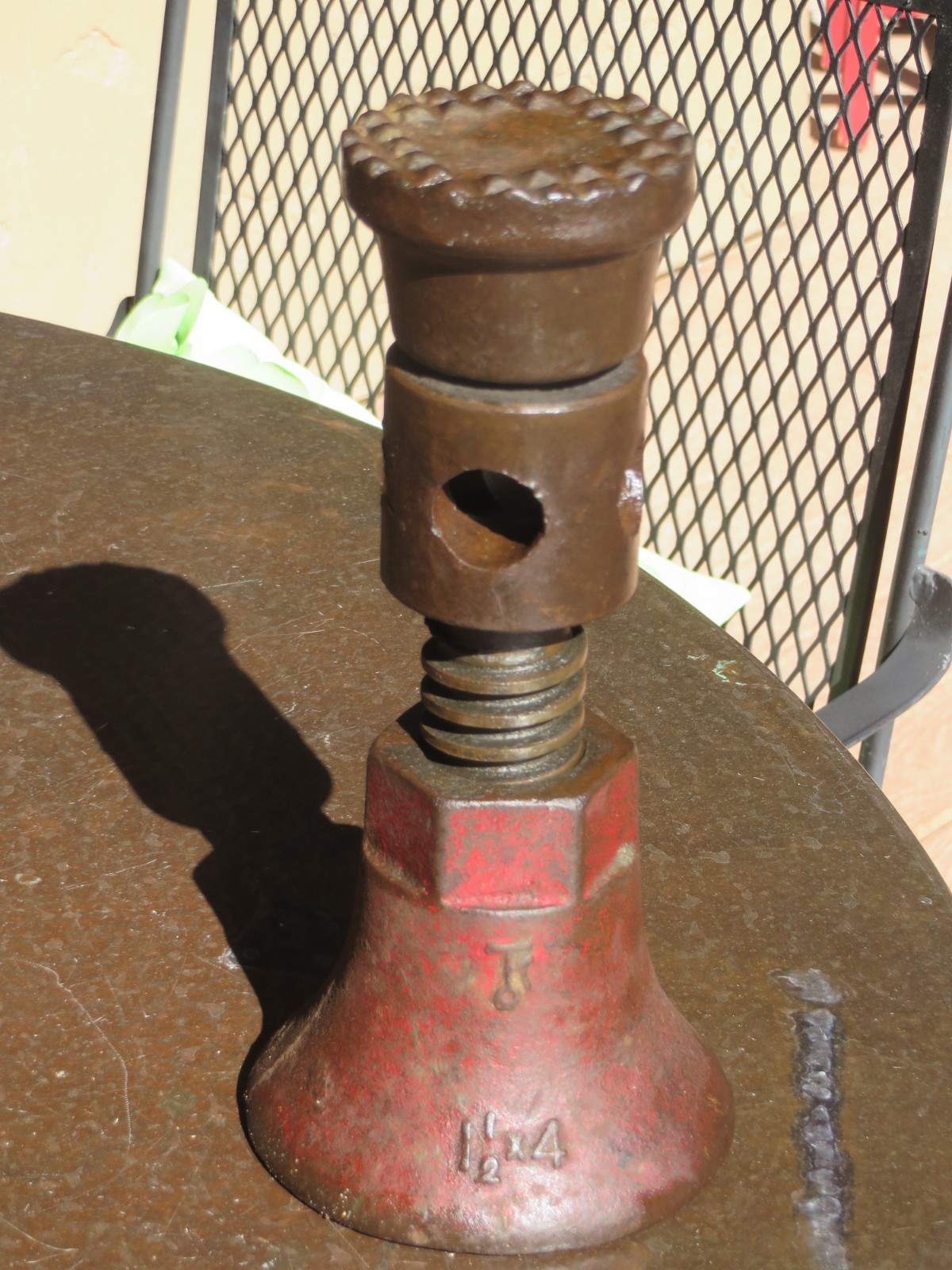 Vintage SIMPLEX Chicago Screw Jack 1 1/2\ Vintage SIMPLEX Chicago Screw Jack 1 1/2\