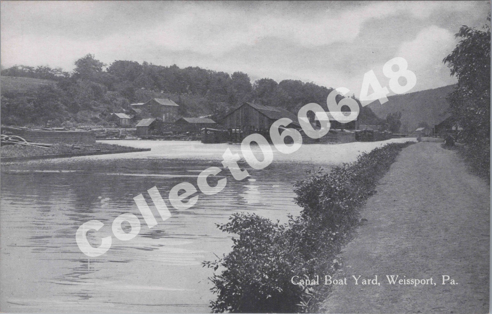 Weissport PA-Canal Boat-Yard-Tow Path-Carbon County-Pennsylvania