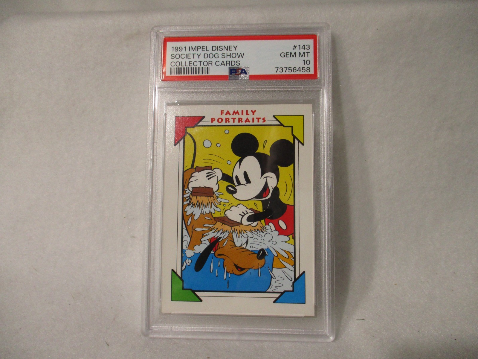 1991 Impel Disney PSA 10 Mickey Society Dog Show #143 Gem Mint 