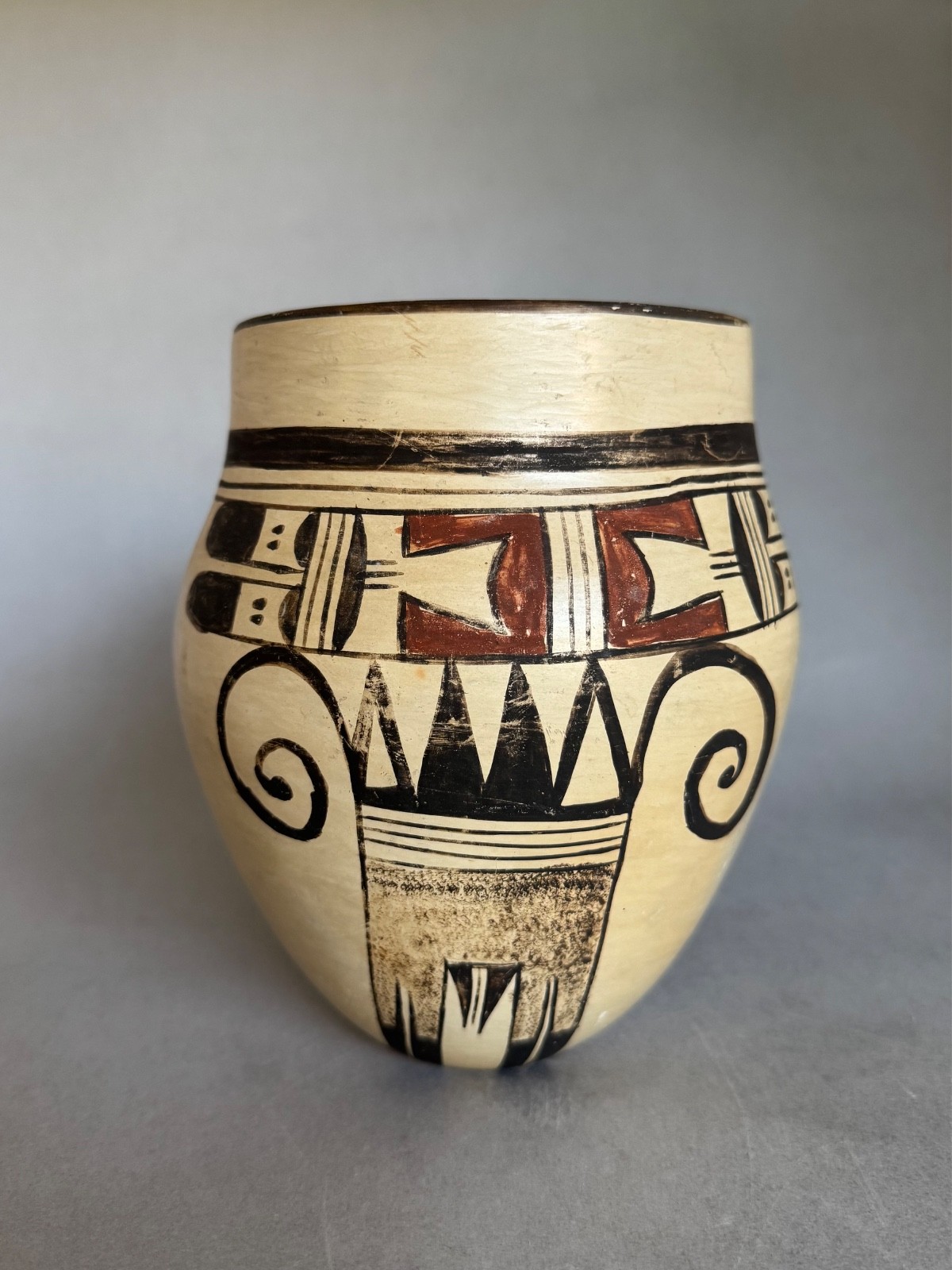 Rare Vintage Alice Adams Hopi Olla  Pot  6 1/4\