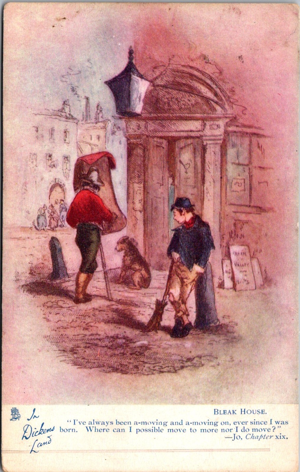 Charles Dickens Bleak House, Tuck 6051 Vintage Postcard K05