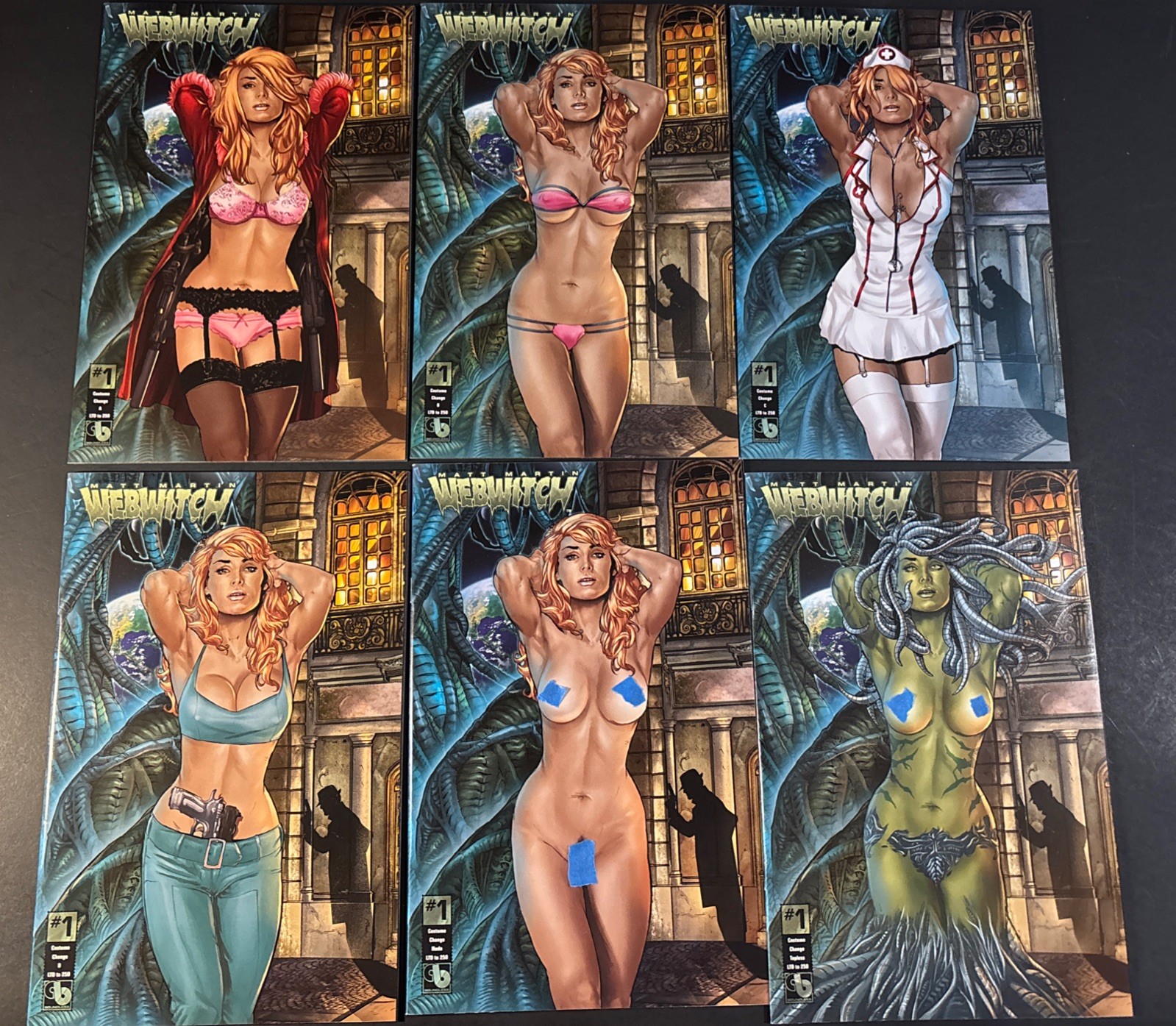 WebWitch #1 Costume Change Set of 6 Variants Limited To Only 250 JL WebWitch #1 Costume Change Set of 6 Variants Limited To Only 250 JL
