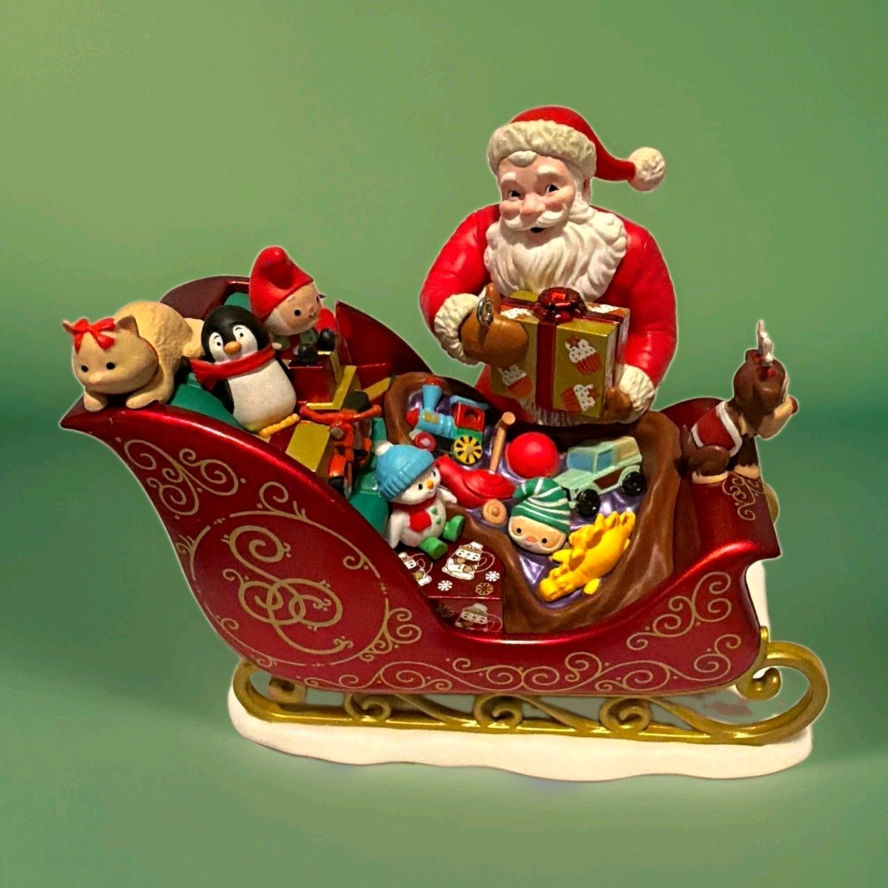 SIGNED Hallmark SANTA AND HIS SLEIGH Special Event Edition 2026 HADDIX Benedetti