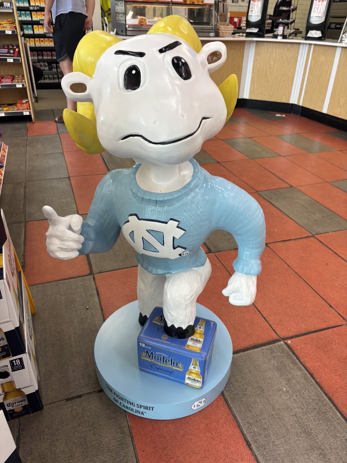 Modelo UNC Rameses Oversized Bobblehead Figure 47 in Plastic, 1 Pack Modelo UNC Rameses Oversized Bobblehead Figure 47 in Plastic, 1 Pack